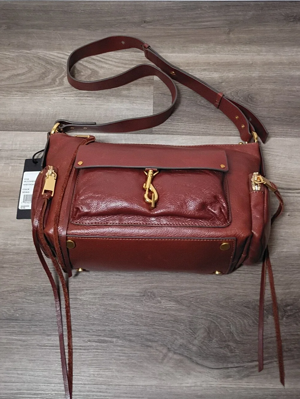 NEW Rebecca Minkoff Classic Sienna Leather M.A.B. Shoulder Crossbody Handbag
